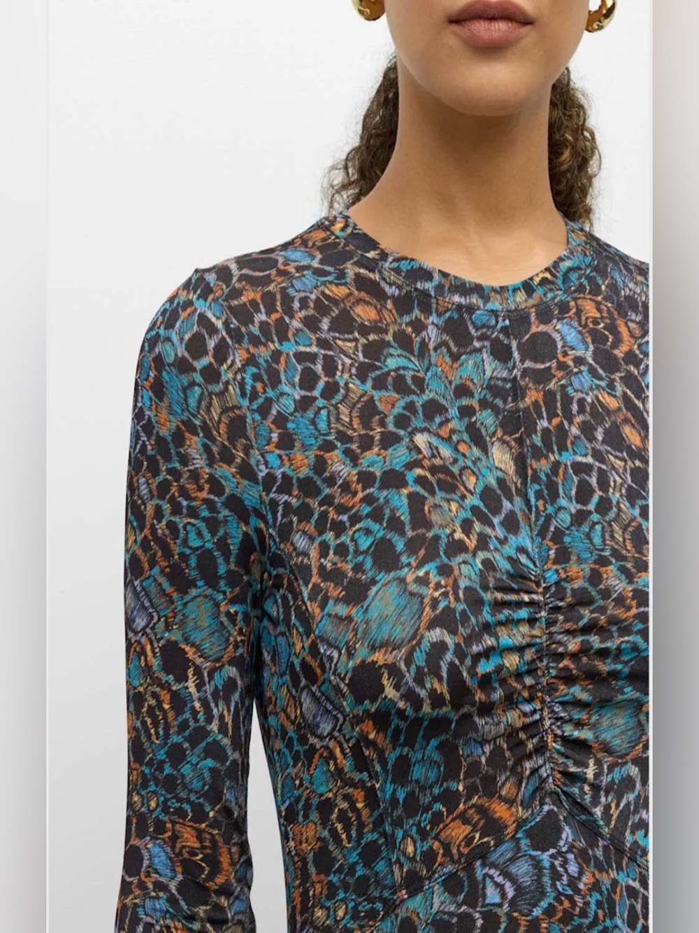 Ulla Johnson Naia Printed Jersey Maxi Dress in multihued caribaea print Size XL - Picture 3 of 11